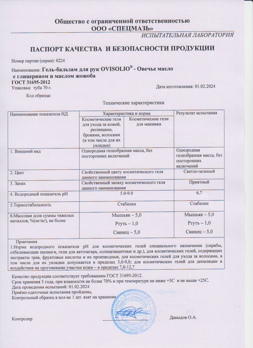 Паспорт №022024